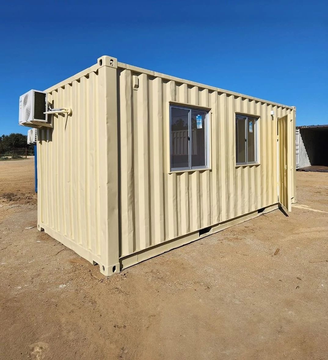 Contentor Escritório Modular 24 m² - Estrutura Pré-Fabricada Isolada